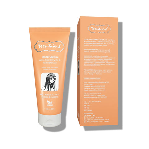 Teenilicious Hand Cream wiith Acai Berry Oil & Pomegranate